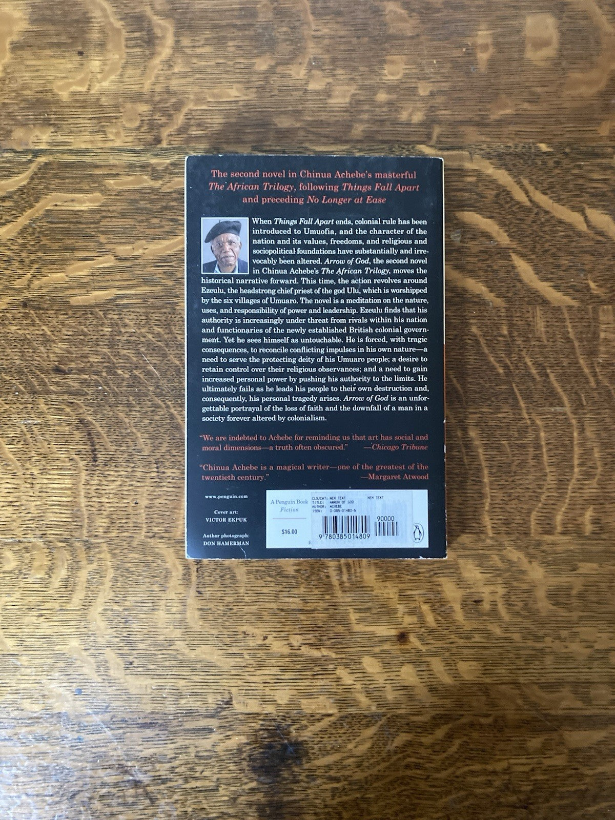 Arrow of God by Chinua Achebe. Penguin Books. Later printing.