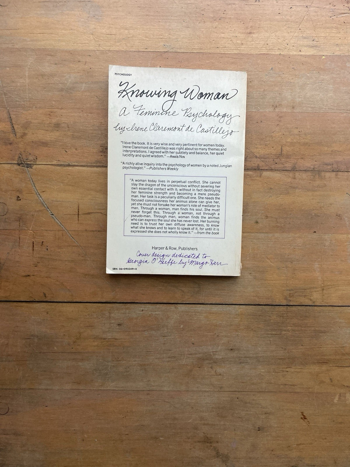 Knowing Woman: A Feminine Psychology by Irene Claremont de Castillejo.