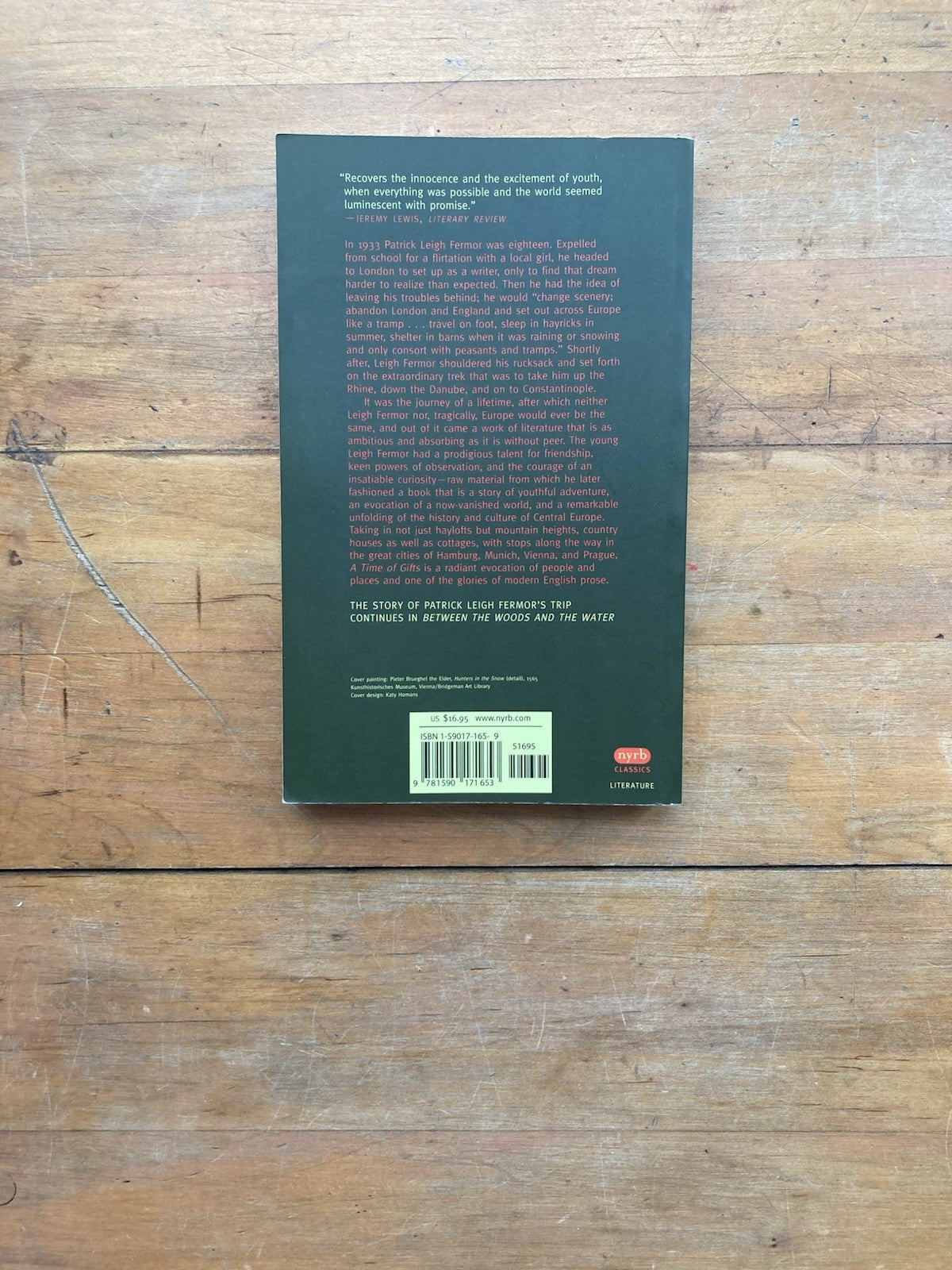 A Time of Gifts by Patrick Leigh Fermor. New York Review Books. 2005.
