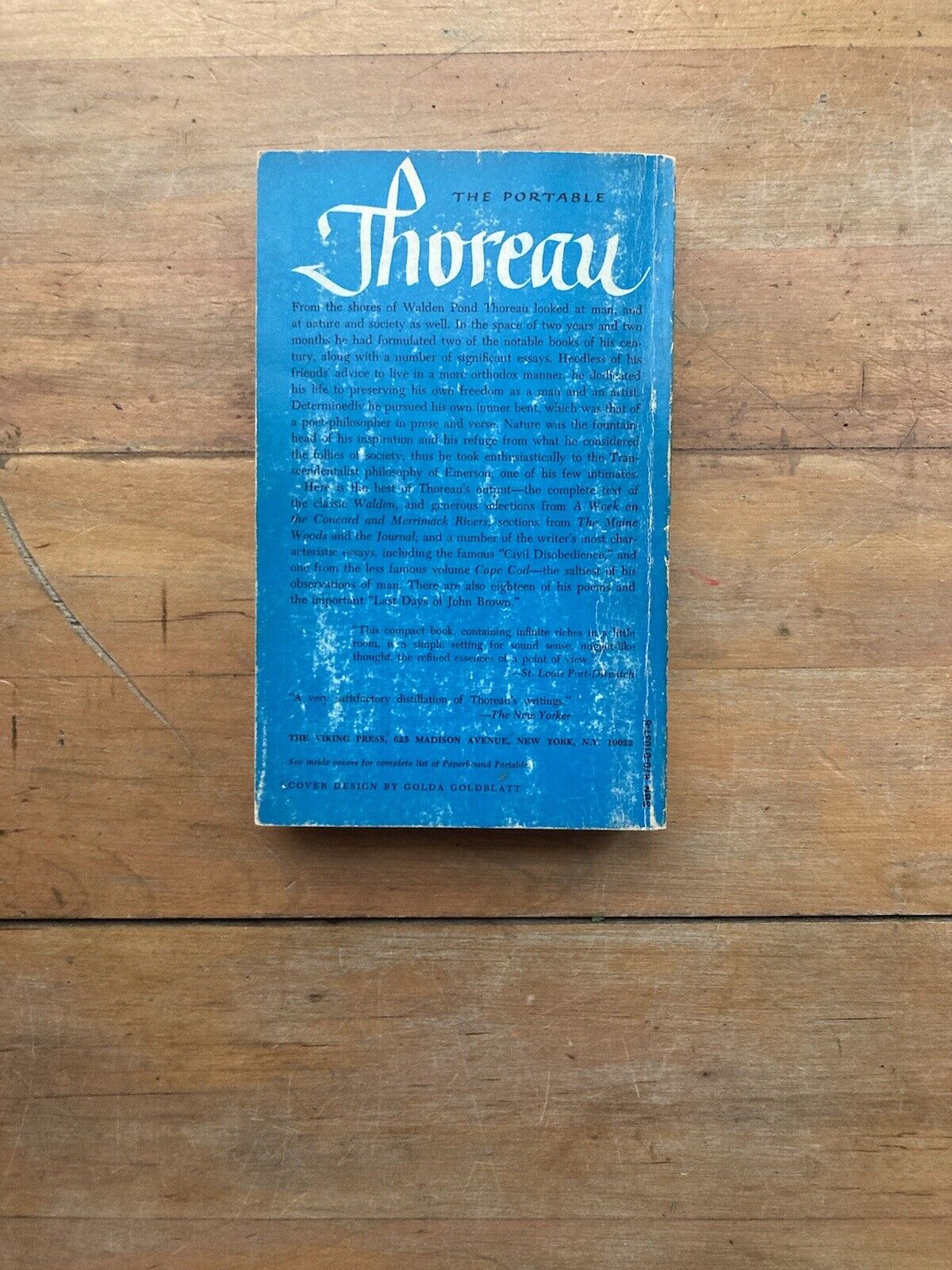 The Portable Thoreau. The Viking Press. 1969.
