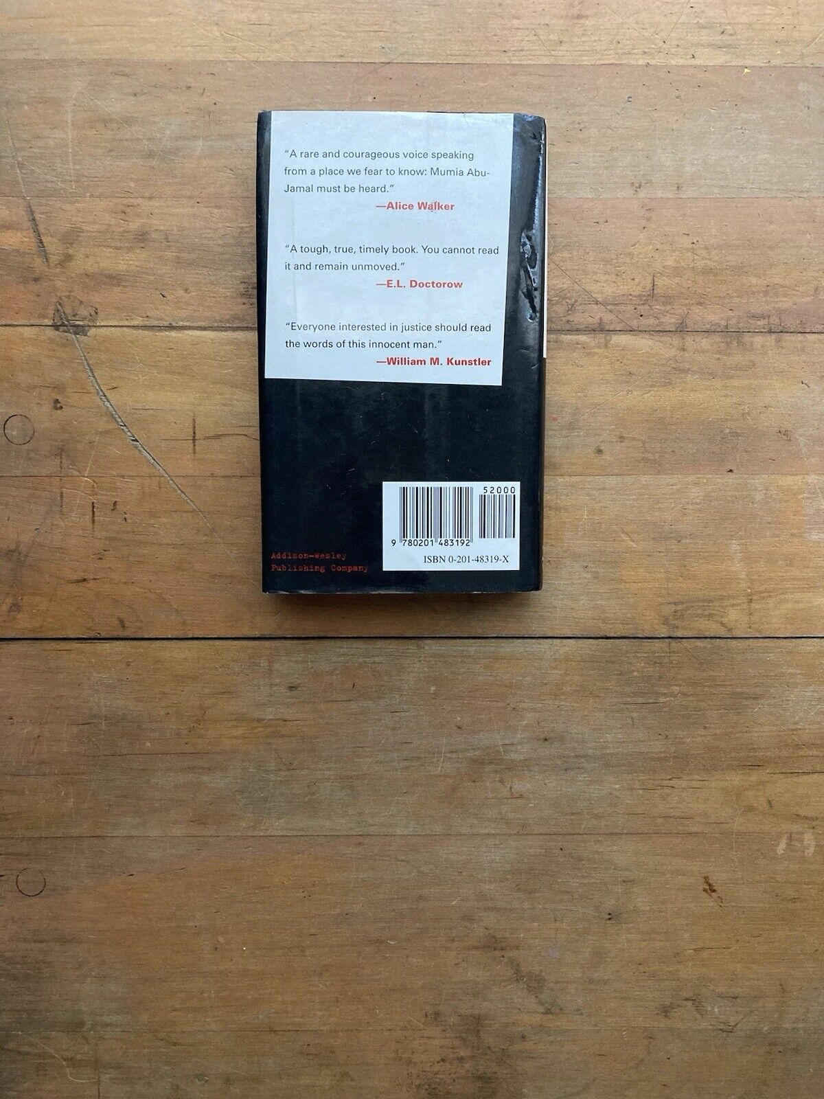 Live From Death Row by Mumia Abu-Jamal. Addison-Wesley. First Edition. 1995.