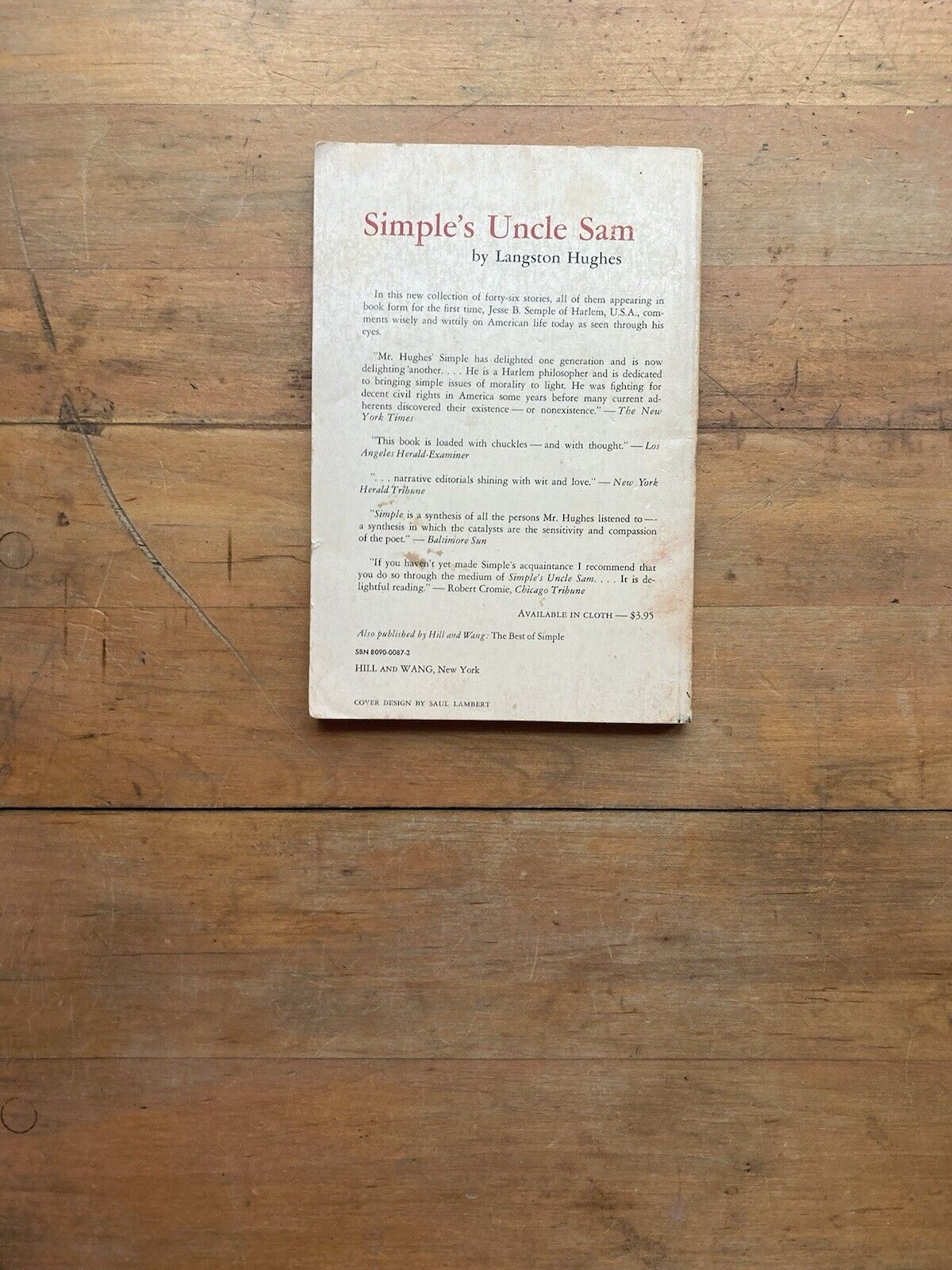 Simple’s Uncle Sam by Langston Hughes. Hill and Wang. 1967.