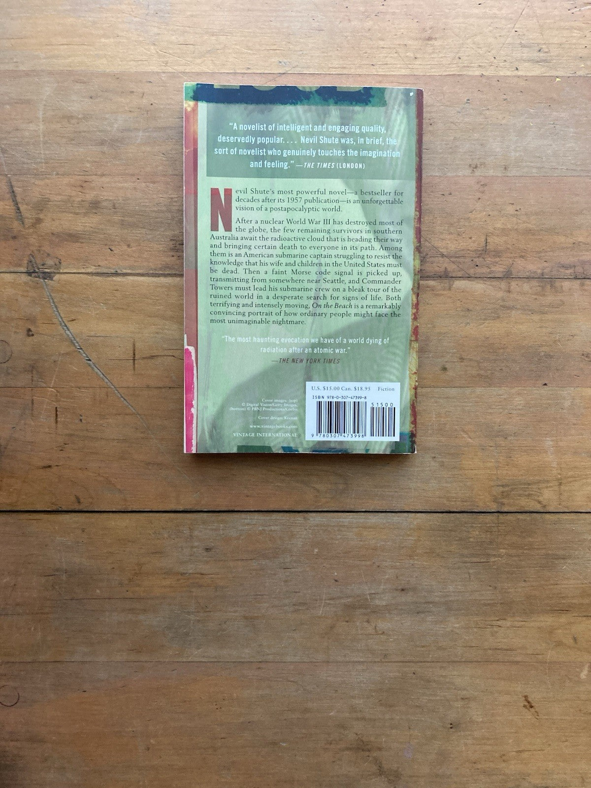 On the Beach by Nevil Shute. Vintage International Edition. 2010.