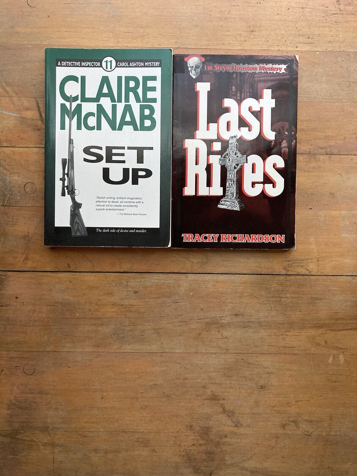 Two Naiad Press Lesbian Detective/ Mysteries. Claire McNab/ Tracey Richardson.