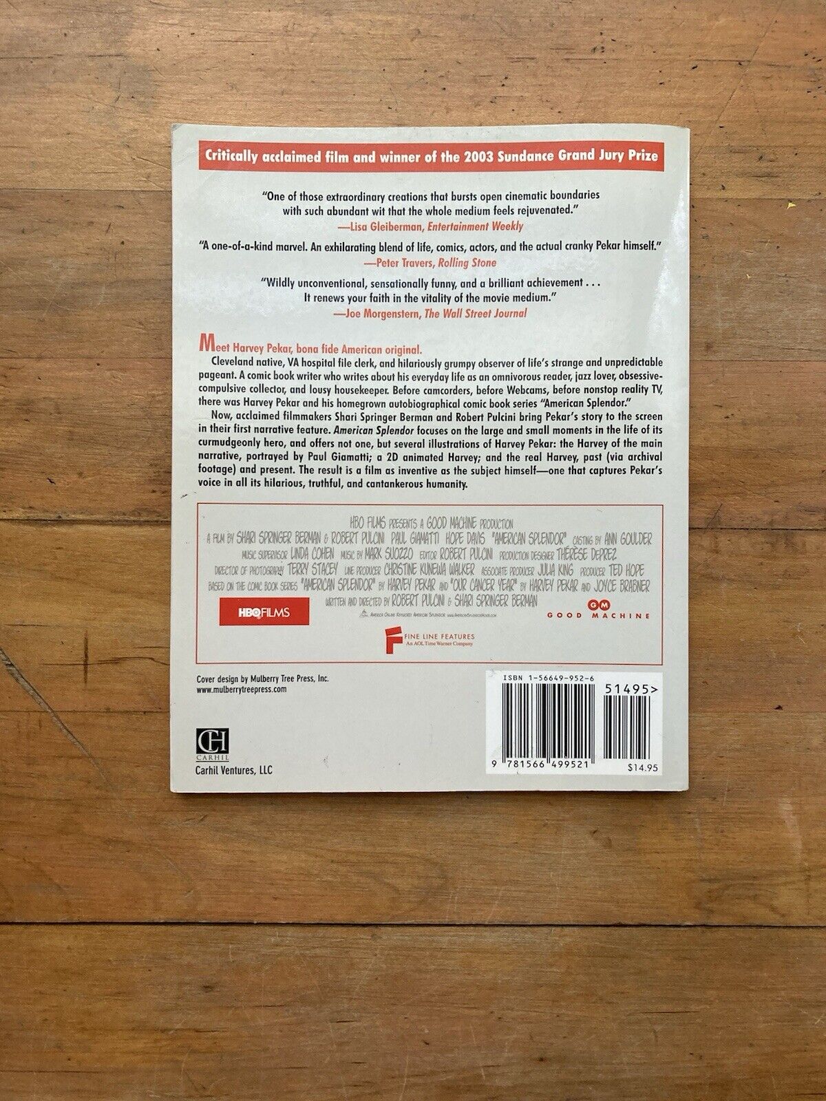 American Splendor: The Official Shooting Script
