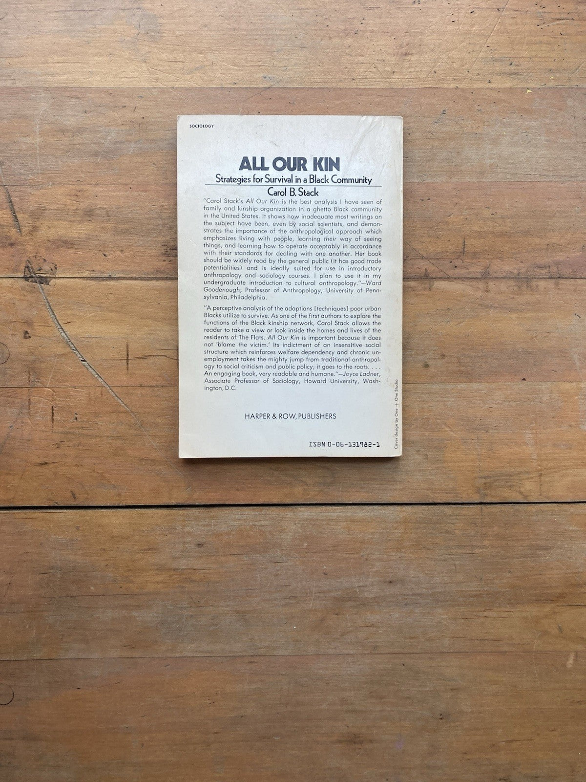 All Our Kin: Strategies for Survival in a Black Community by Carol B. Stack.