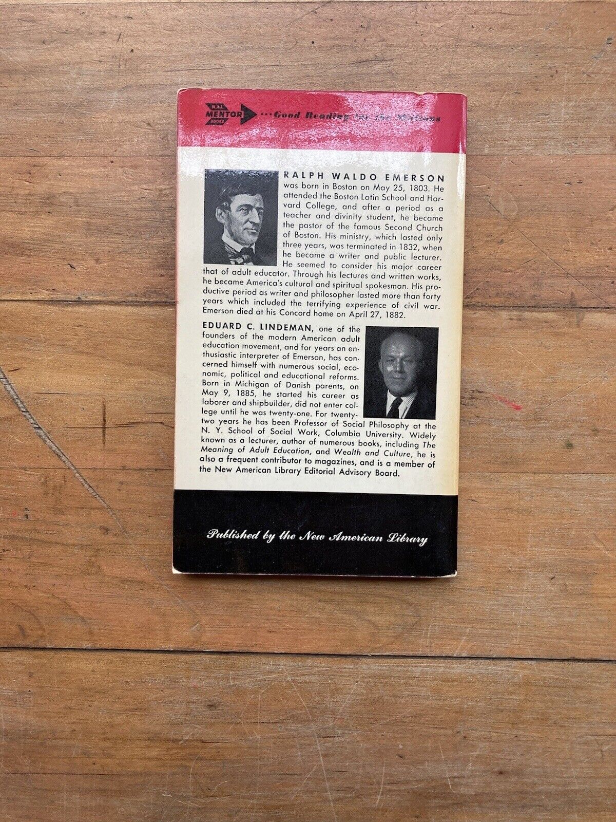 Emerson: The Basic Writing’s of America’s Sage. A Mentor Book. 1953.