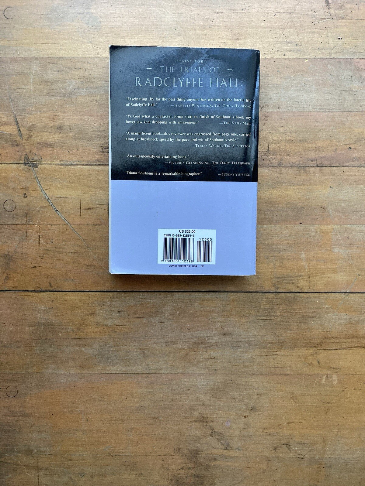 The Trials of Radclyffe Hall by Diana Souhami. Doubleday. 1999.