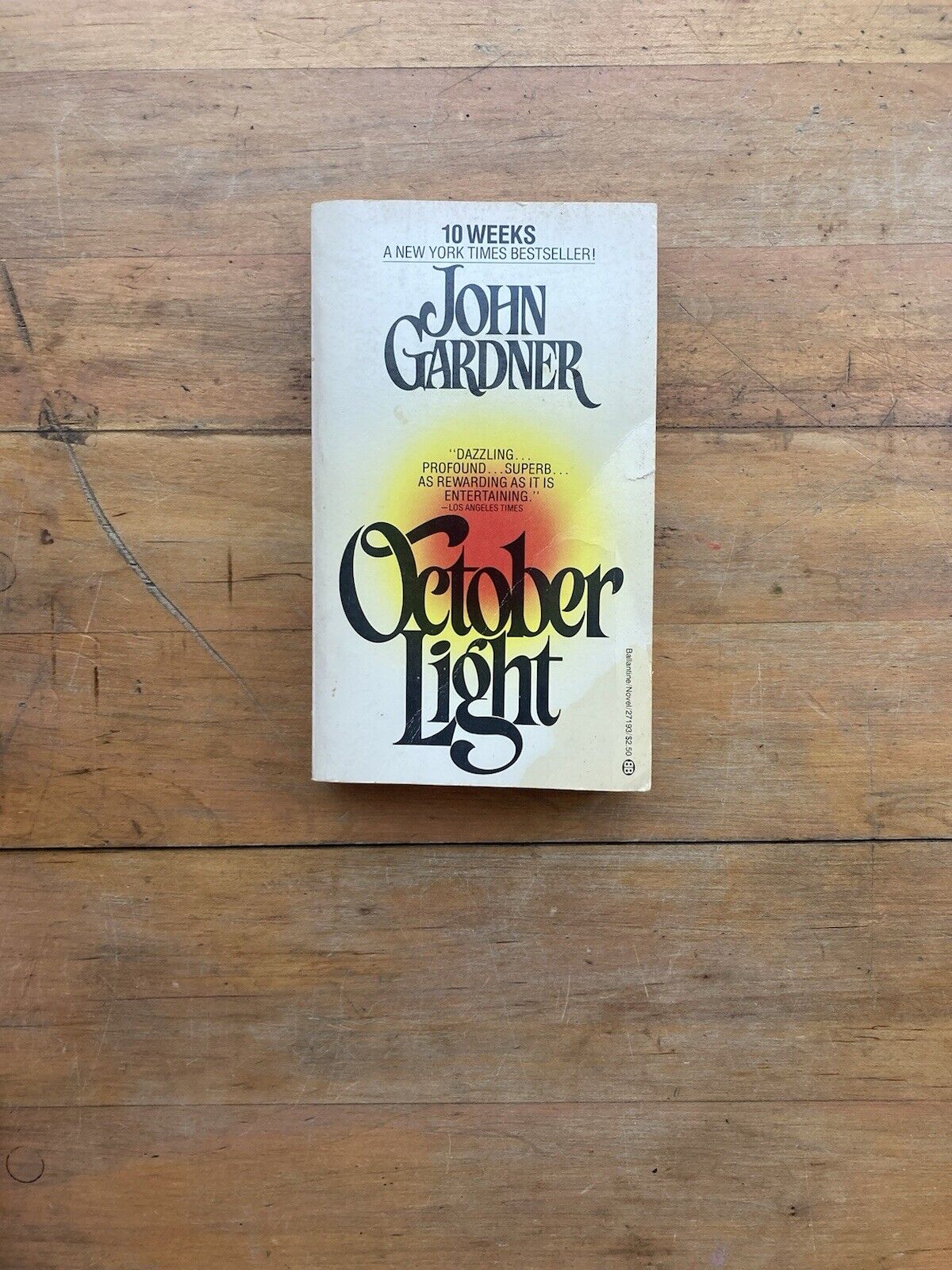 October Light by John Gardner. Ballantine Books. 1978.
