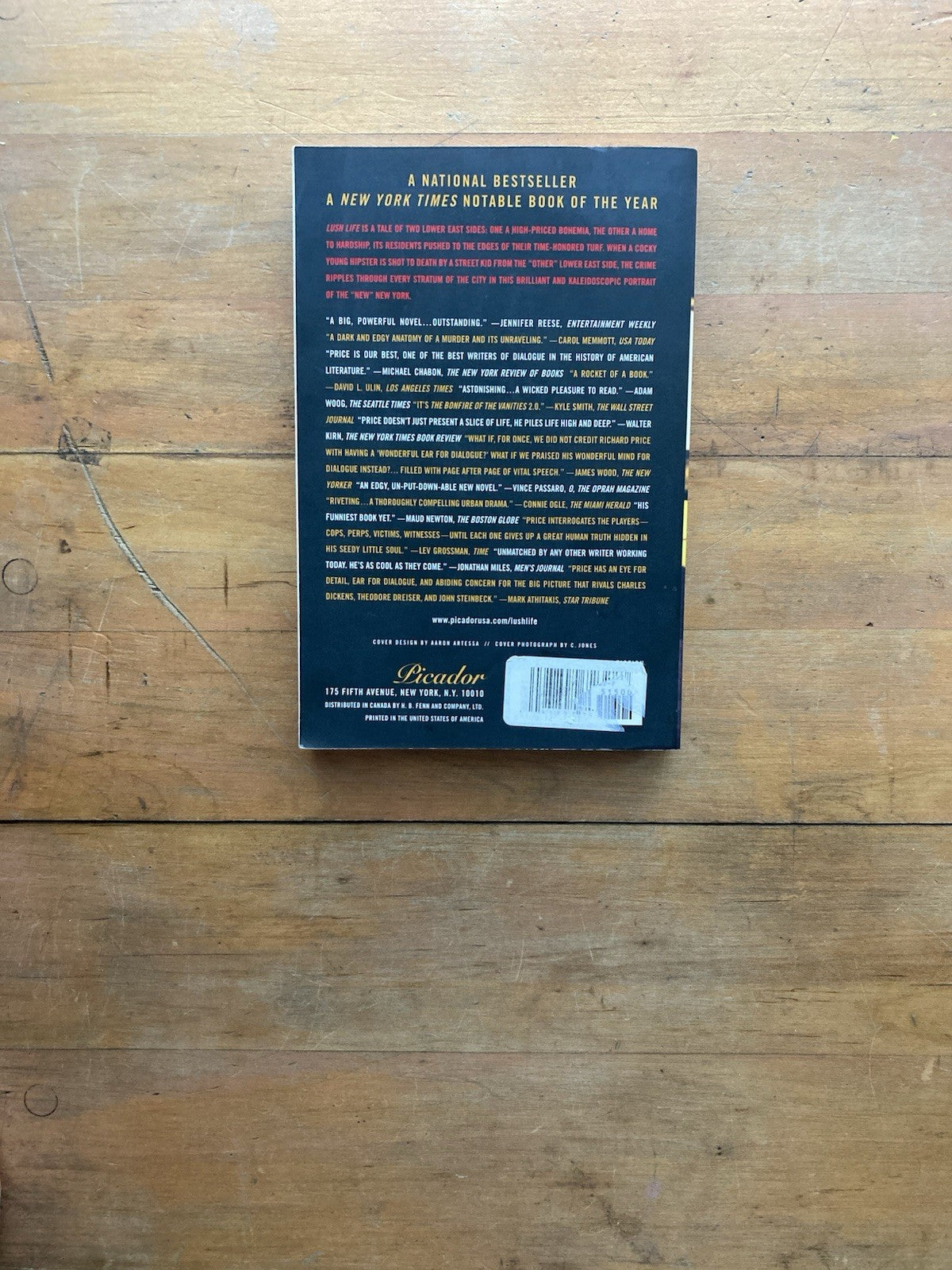 Lush Life by Richard Price. Picador. 2009.