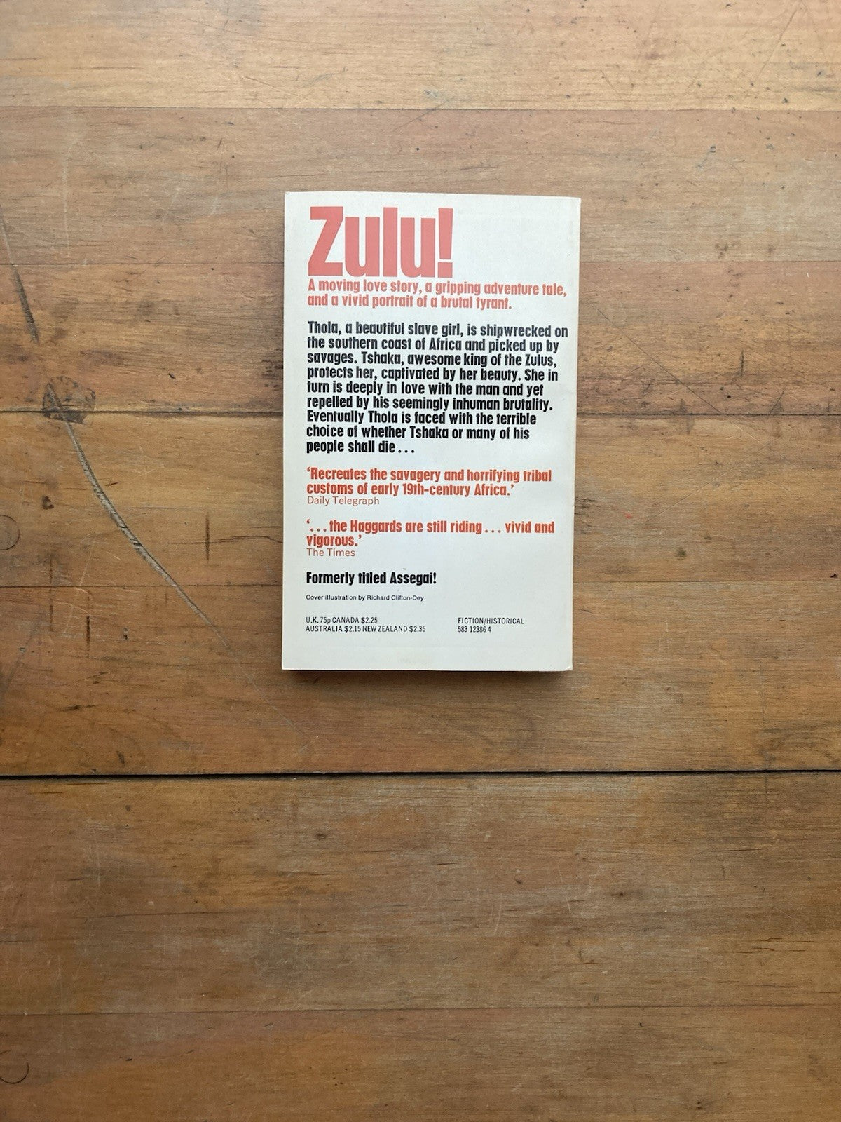 Zulu! by Nicki McMenemy. Granada. 1977.