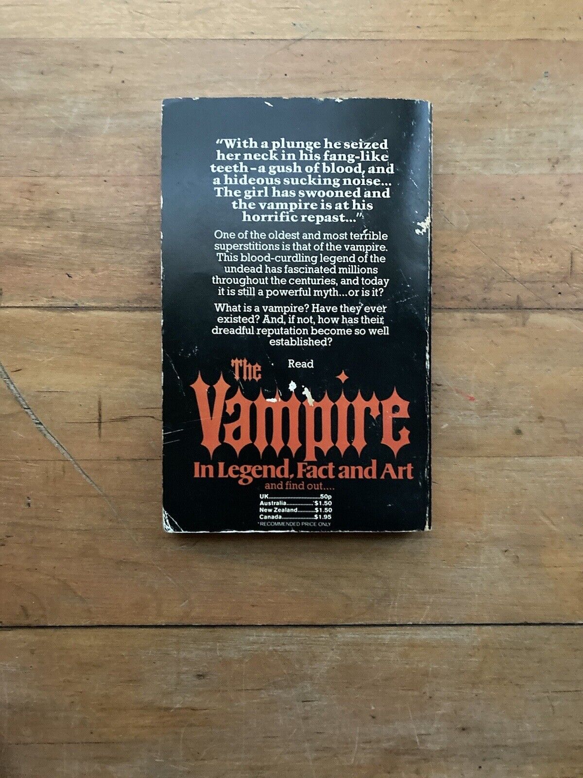 The Vampire in Legend, Fact and Art by Basil Copper. Corgi Books. 1975.