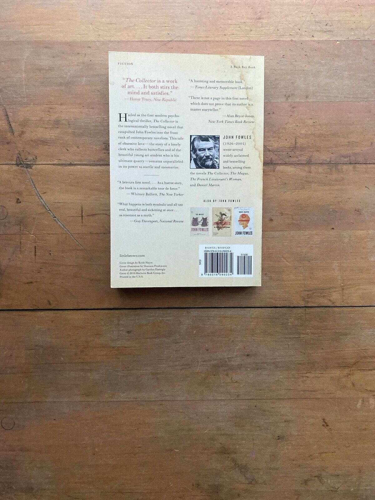 The Collector by John Fowles. Back Bay Books. Later printing.