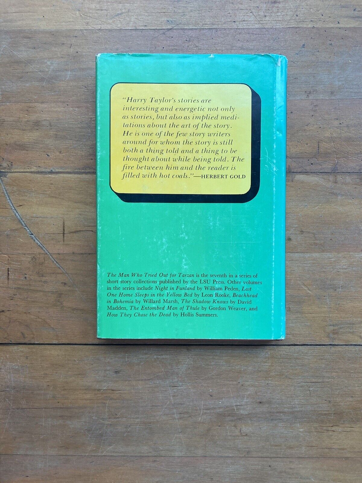 The Man Who Tried Out for Tarzan : Stories by Harry H. Taylor (1973, Hardcover)