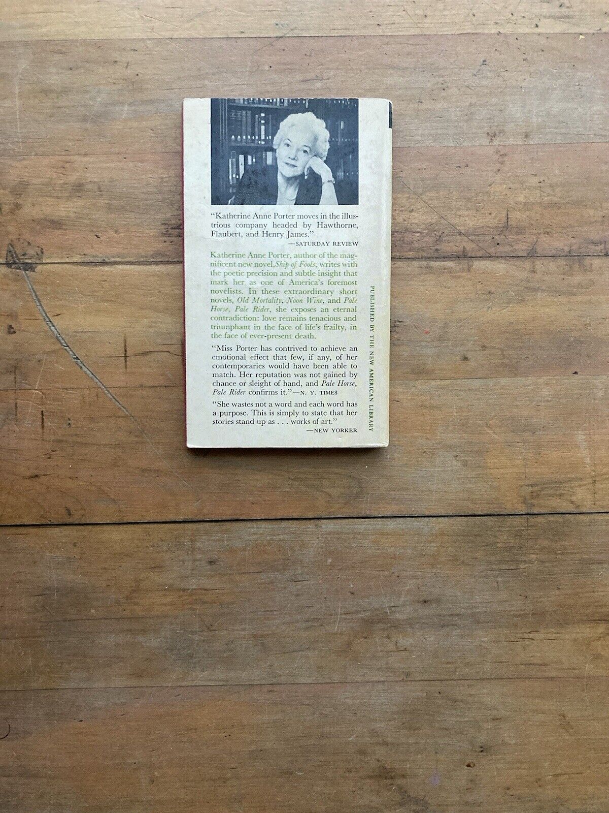 Pale Horse, Pale Rider by Katherine Anne Porter. Signet Books. 1962.