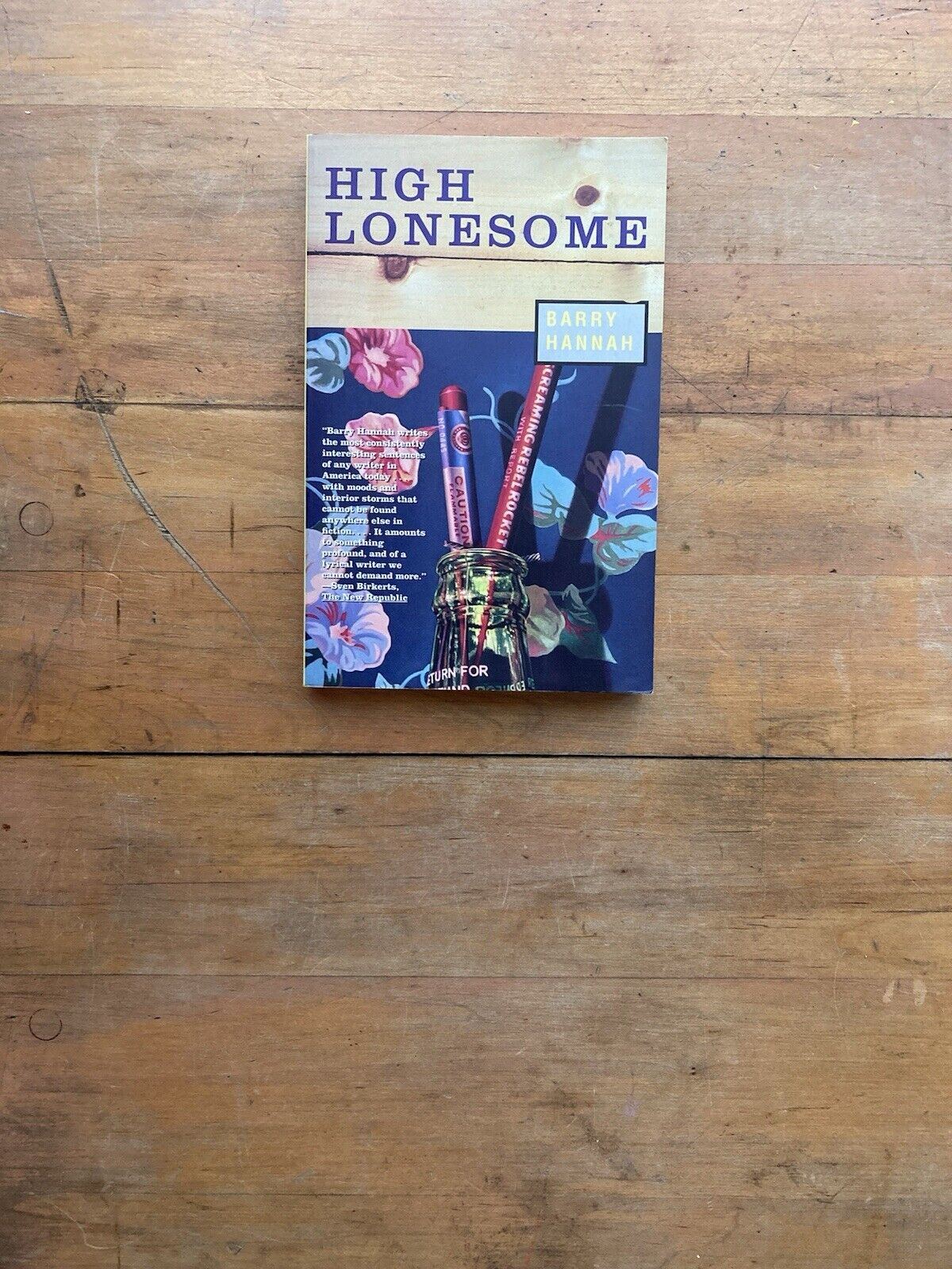 High Lonesome by Barry Hannah. Grove Press. 1996.