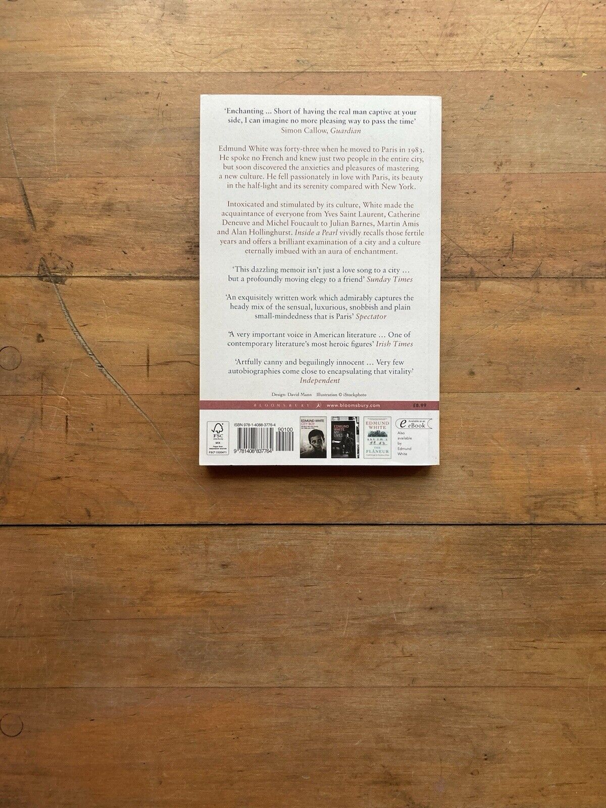 Inside A Pearl: My Years in Paris by Edmund White. 2015.