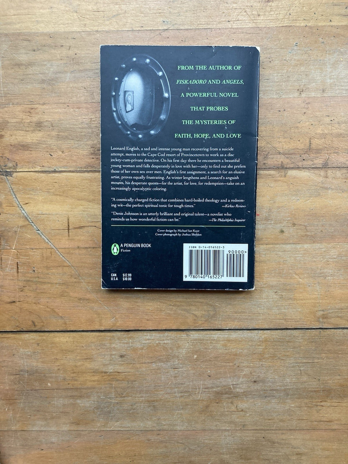 Resuscitation of a Hanged Man by Denis Johnson. Penguin Books. 1991.