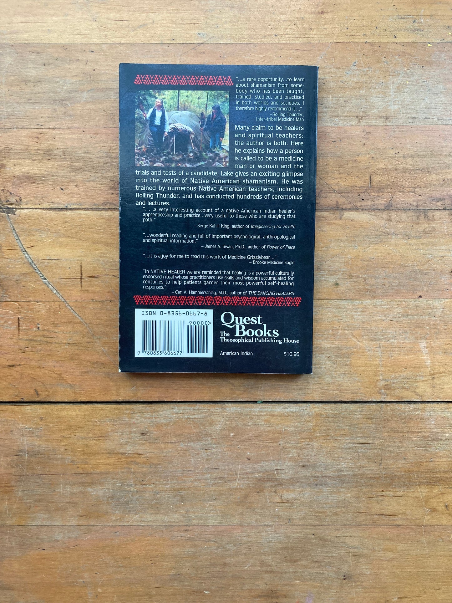 Native Healer: Initiation into an Ancient Art by Medicine Grizzlybear Lake. Quest Books.