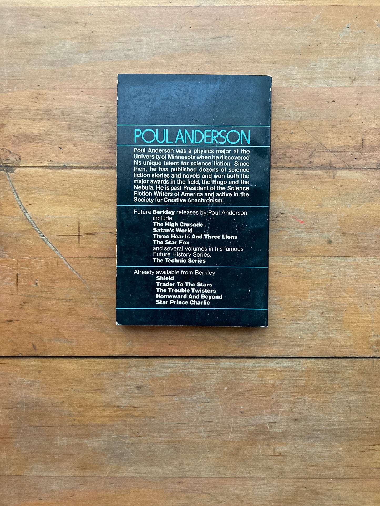 Tau Zero by Poul Anderson. Berkley Medallion Books. 1976.