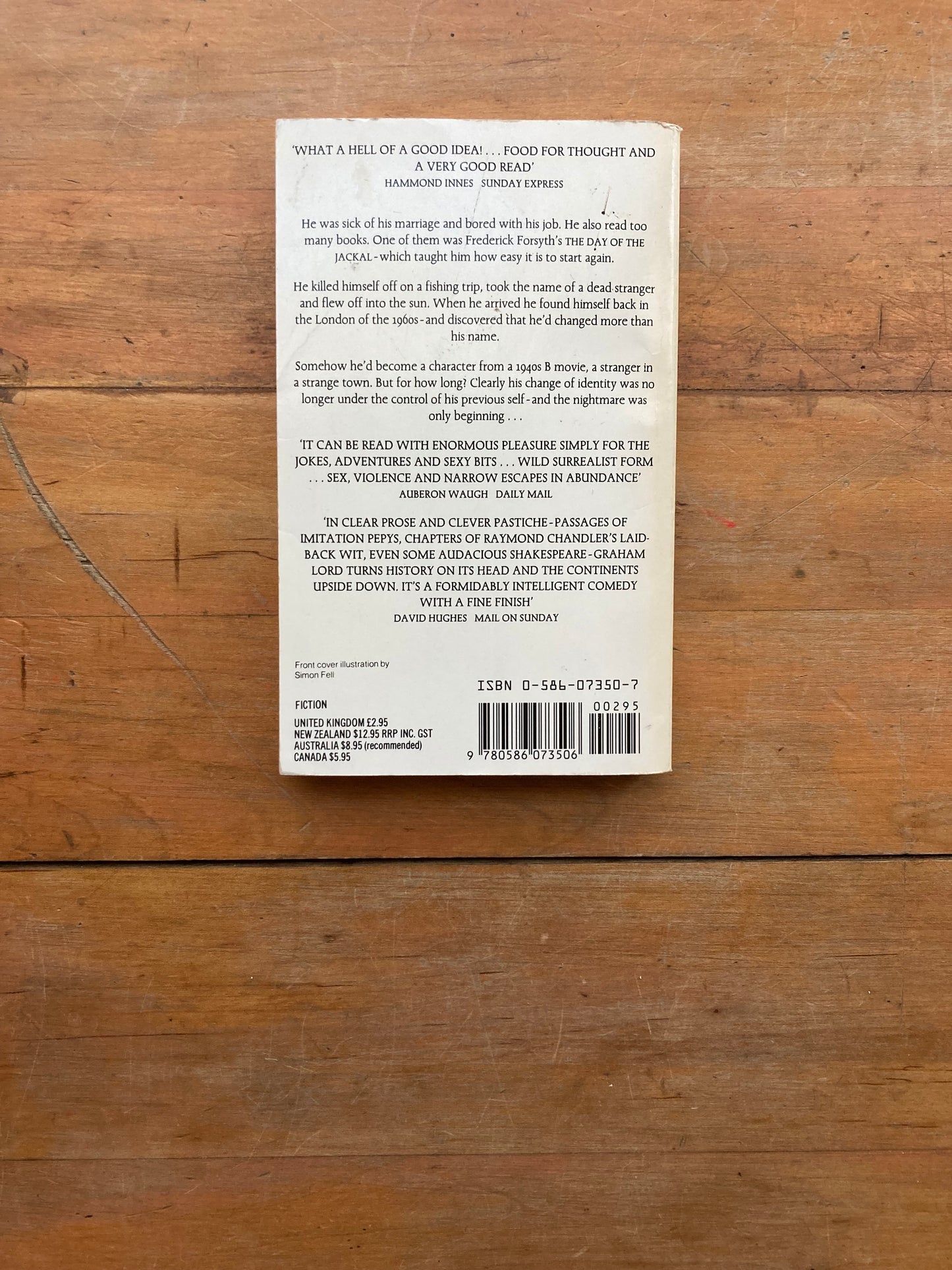 Time Out of Mind by Graham Lord. Grafton Books. 1988.