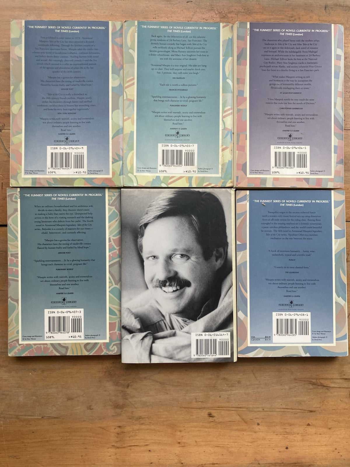 Tales of the City Vol. 1-5 & Sure Of You by Armistead Maupin. Lot Of 6 Books.
