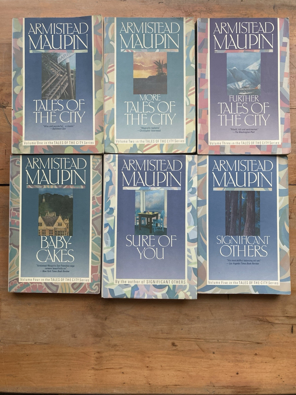 Tales of the City Vol. 1-5 & Sure Of You by Armistead Maupin. Lot Of 6 Books.