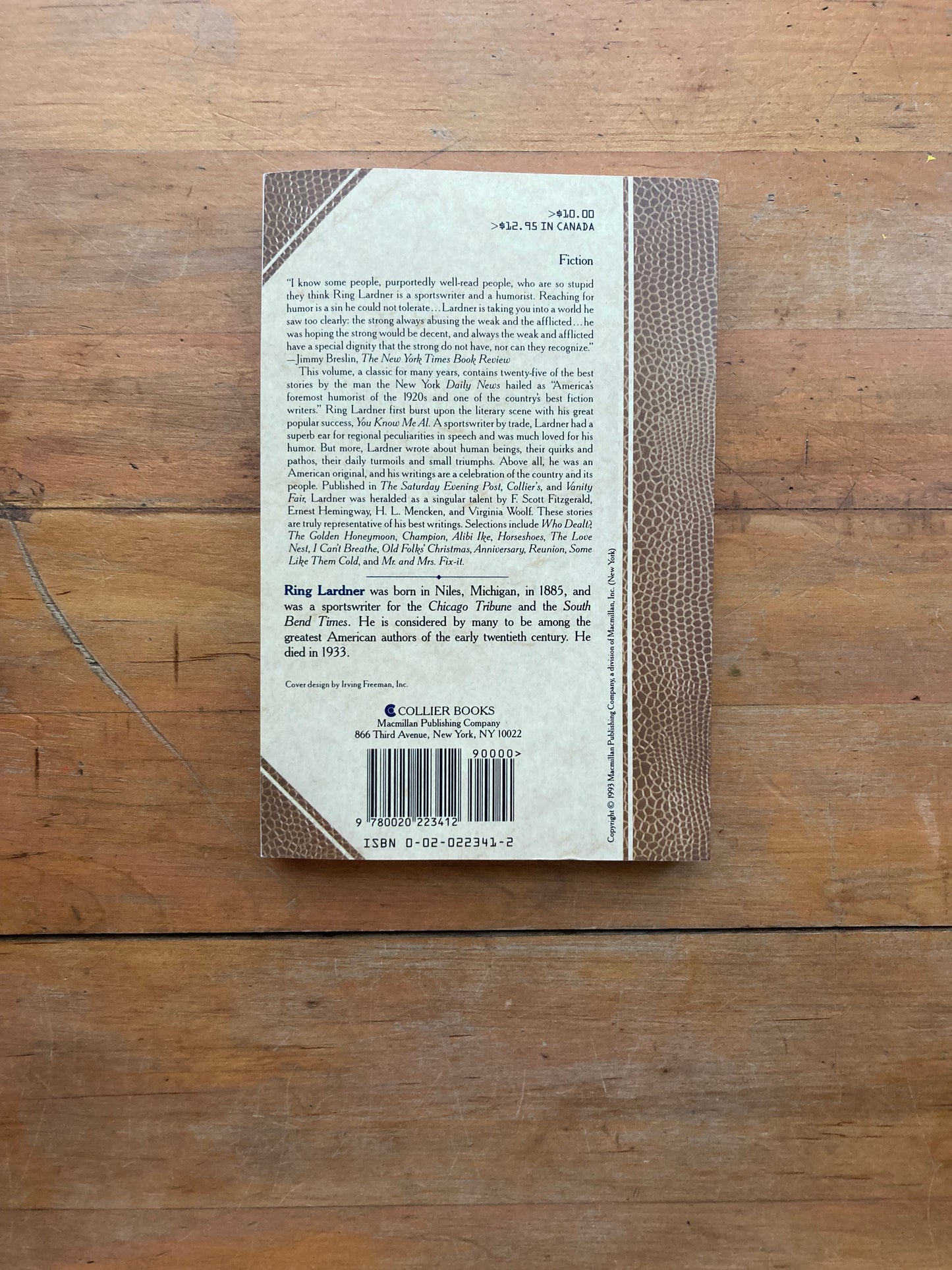 Best Short Stories of Ring Lardner. Collier Books. 1993.