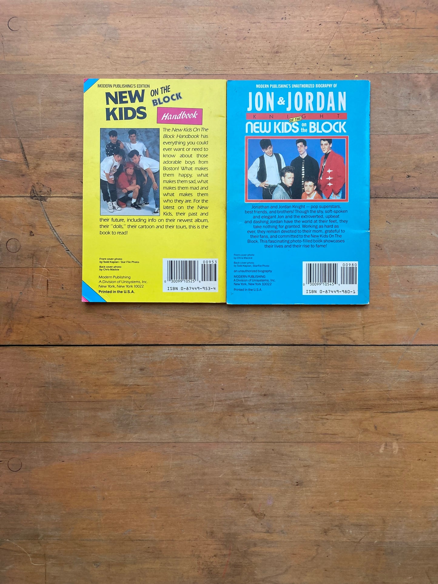 New Kids on the Block Handbook/ Jon & Jordan Knight. Modern Publishing. 1990.