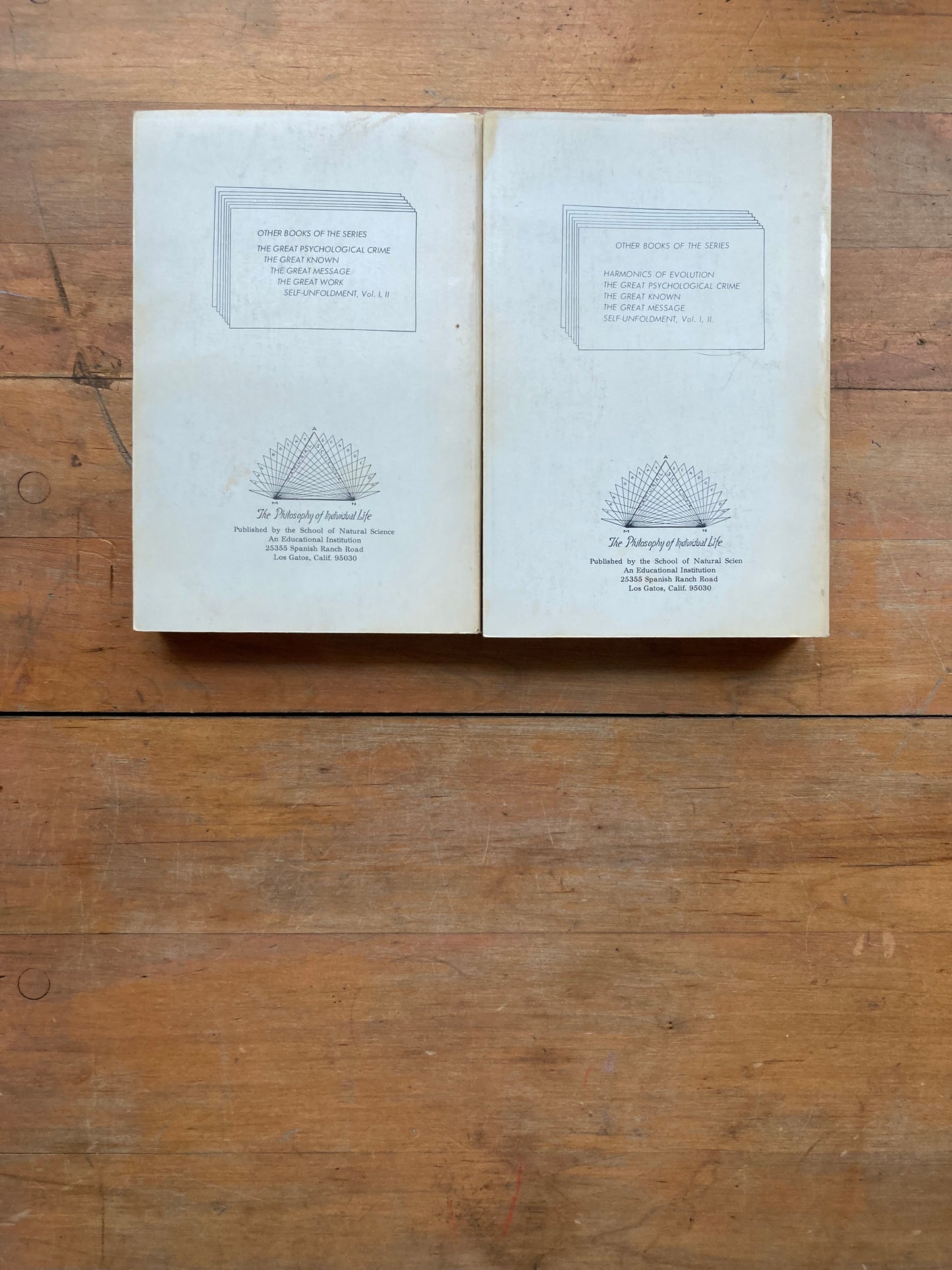 Harmonics of Evolution & The Great Work. Volumes I & III of the Harmonic Series by Florence Huntley. Revised by J.E. Richardson. The Great School of Natural Science.