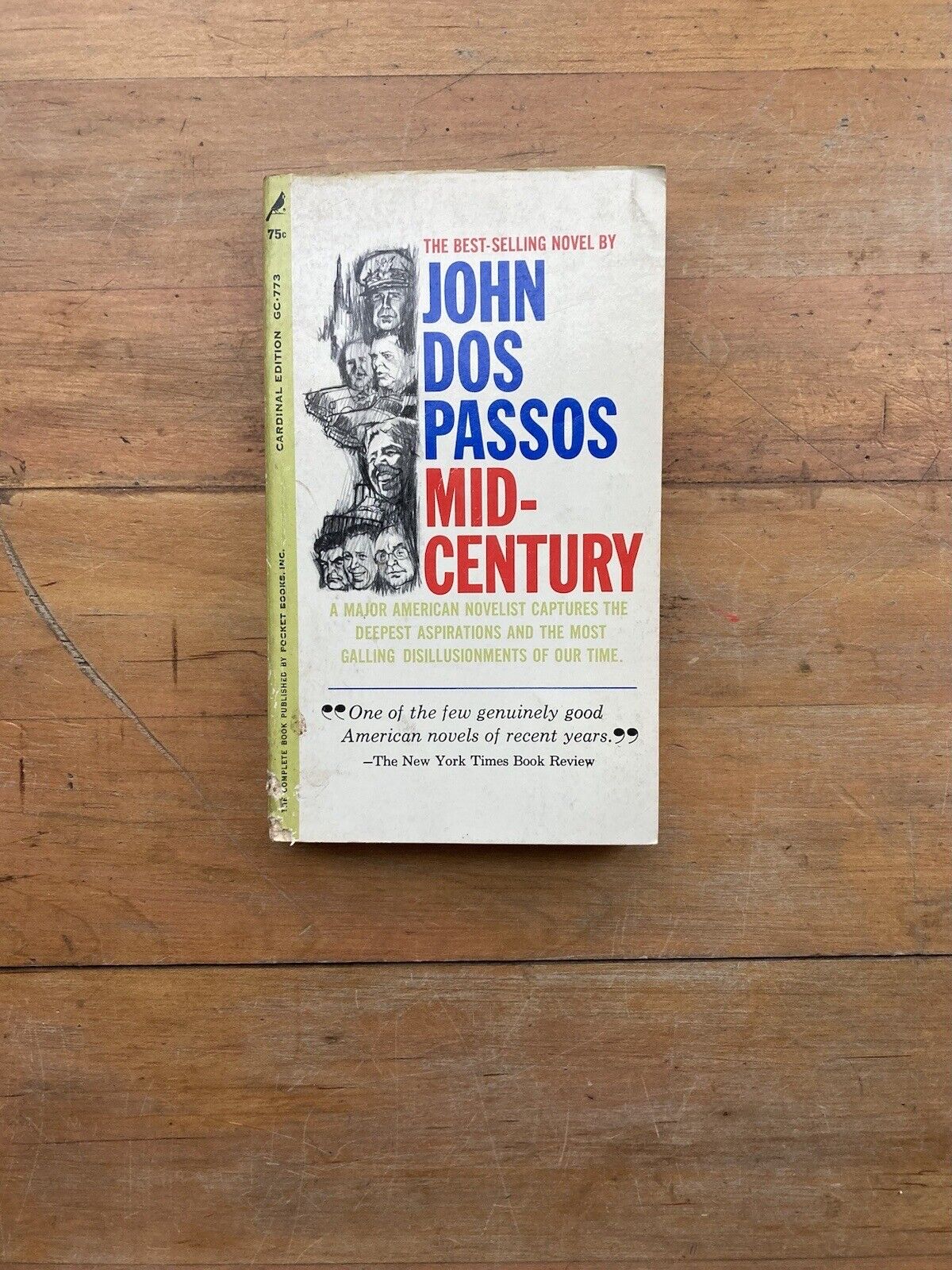 Mid-Century by John Dos Passos. A Giant Cardinal Edition. 1962.