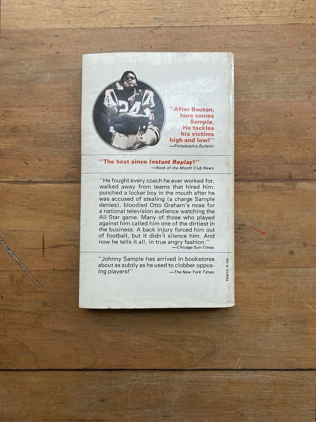 Confessions of a Dirty Ballplayer by Johnny Sample Dell Publishing Company 1972