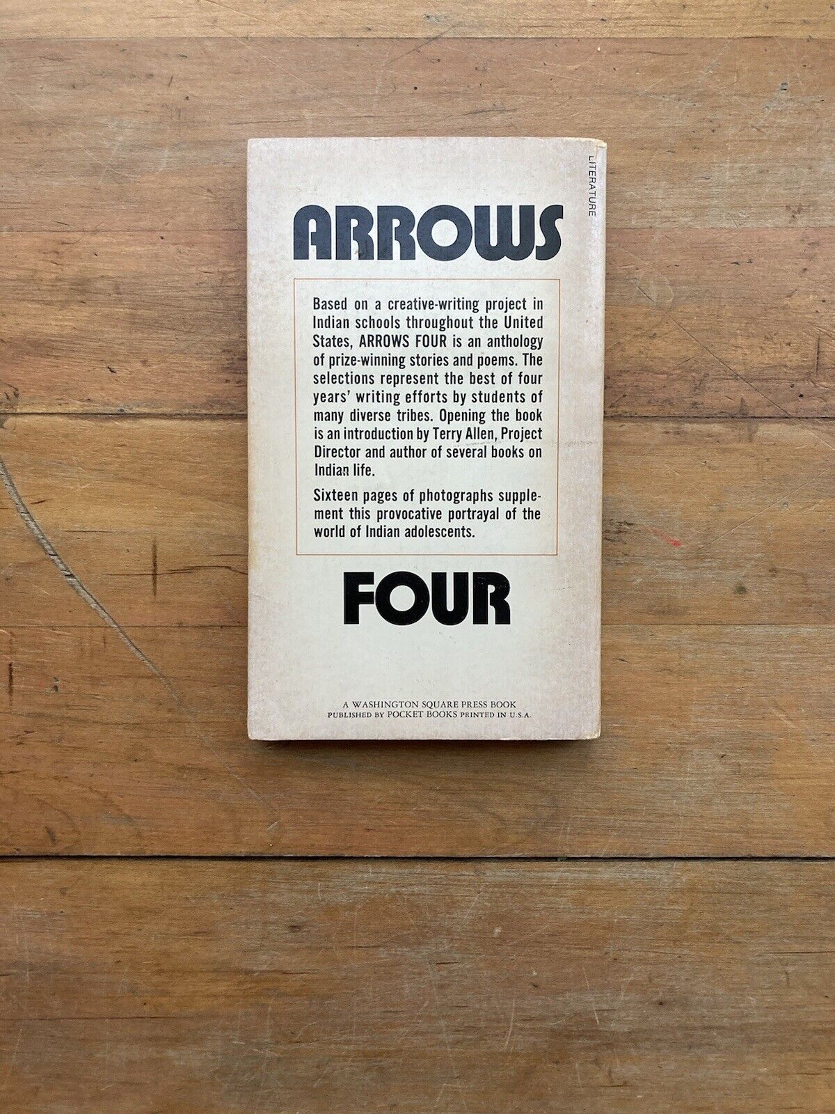 Arrows Four: Prose and Poetry by Young American Indians. 1974. 