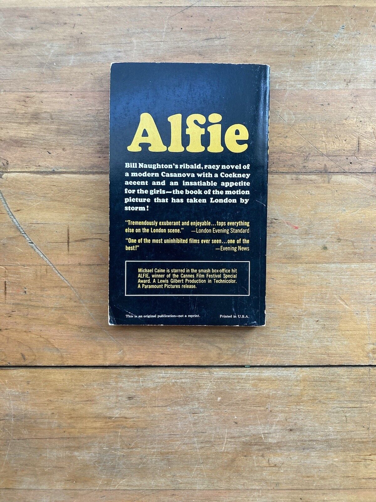 Alfie by Billy Naughton. Ballantine Books. 1966.