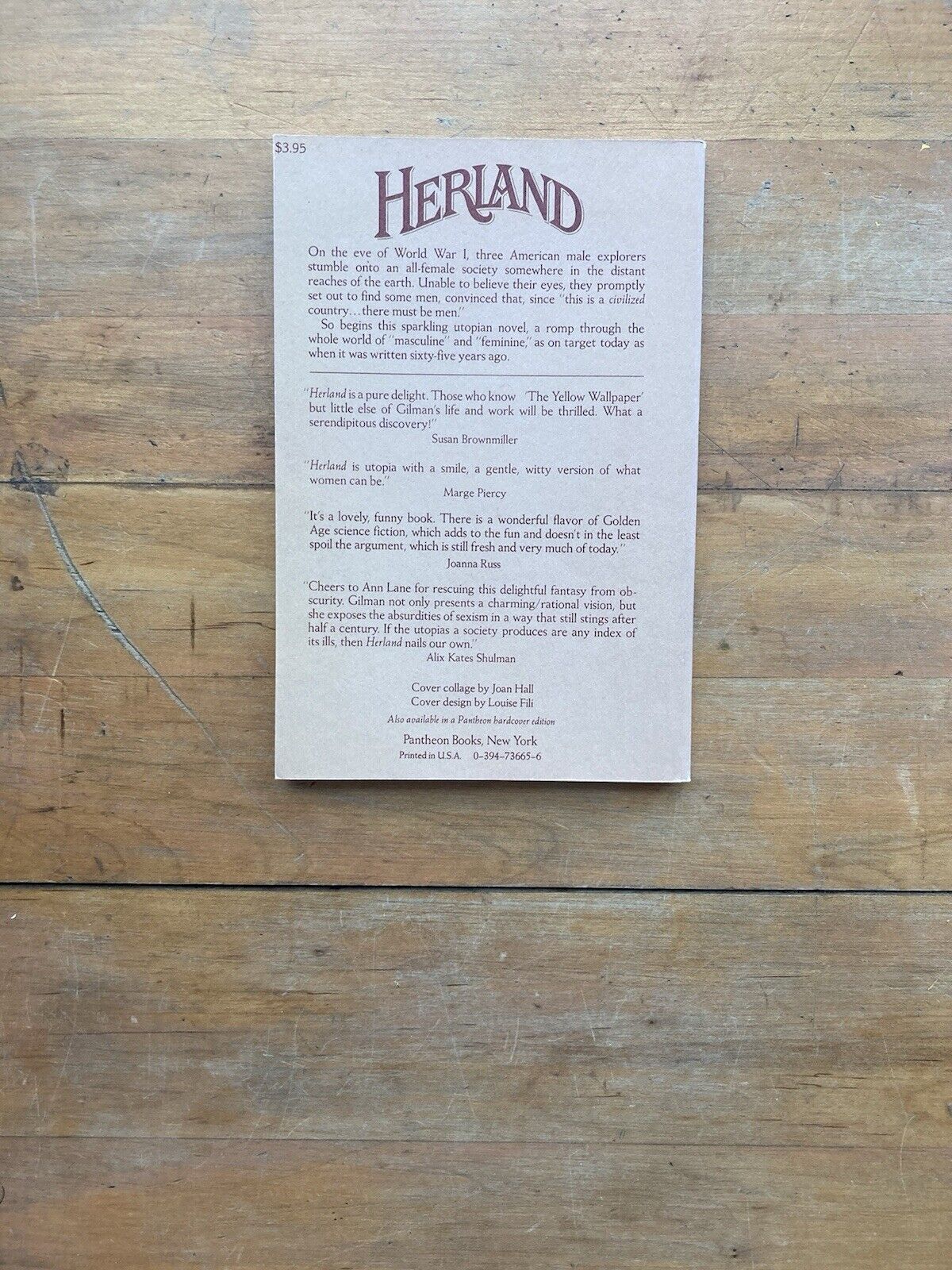 Herland by Charlotte Perkins Gilman. Pantheon Books. 1979.