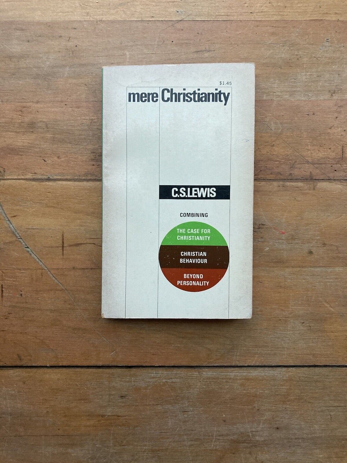 Mere Christianity by C.S. Lewis. Macmillan Paperbacks Edition. 1974.