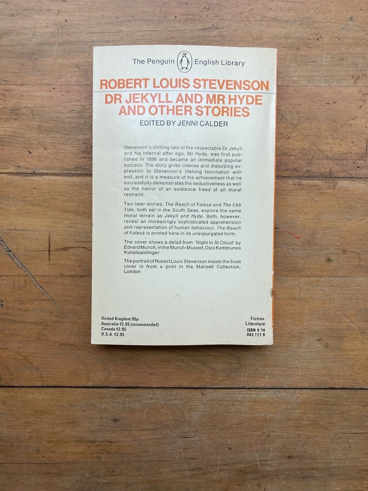 Dr Jekyll and Mr. Hyde & Other Stories Robert Louis Stevenson Penguin Books 1979