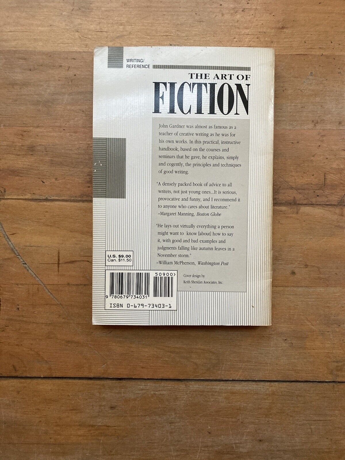 The Art of Fiction: Notes on Craft for Young Writers by John Gardner.