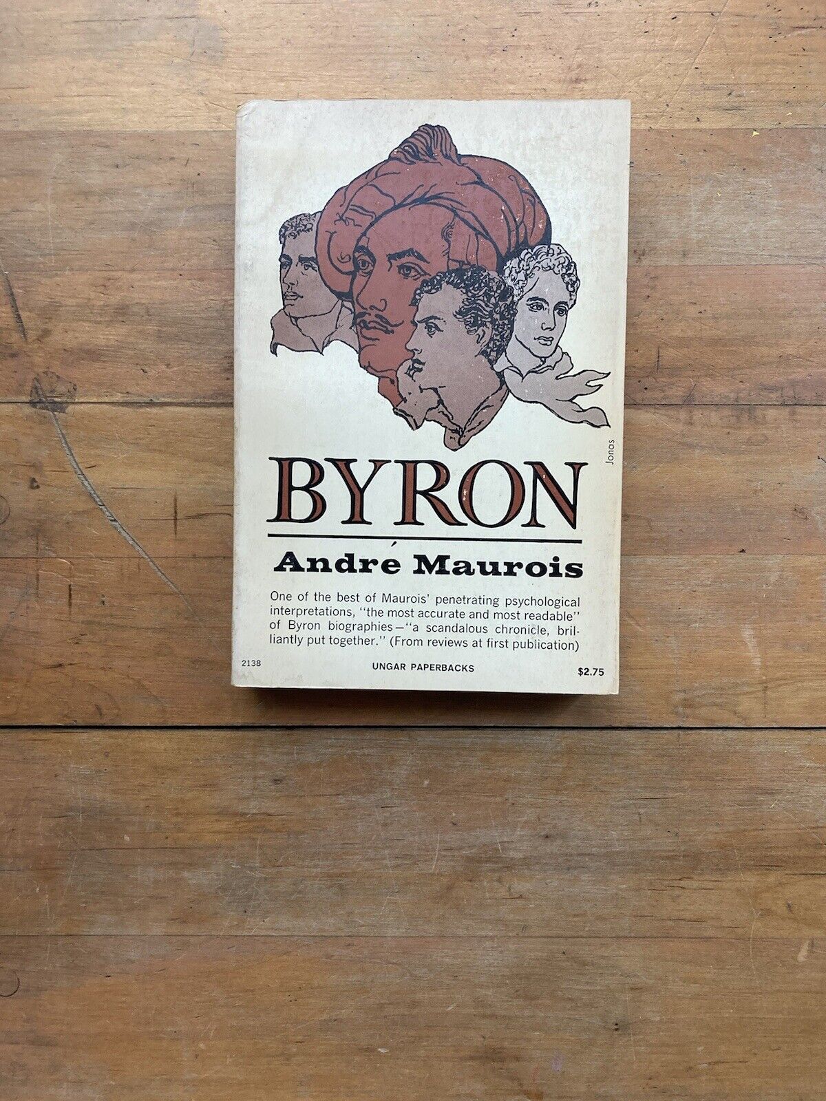 Byron by André Maurois. Ungar Paperbacks. 1964.