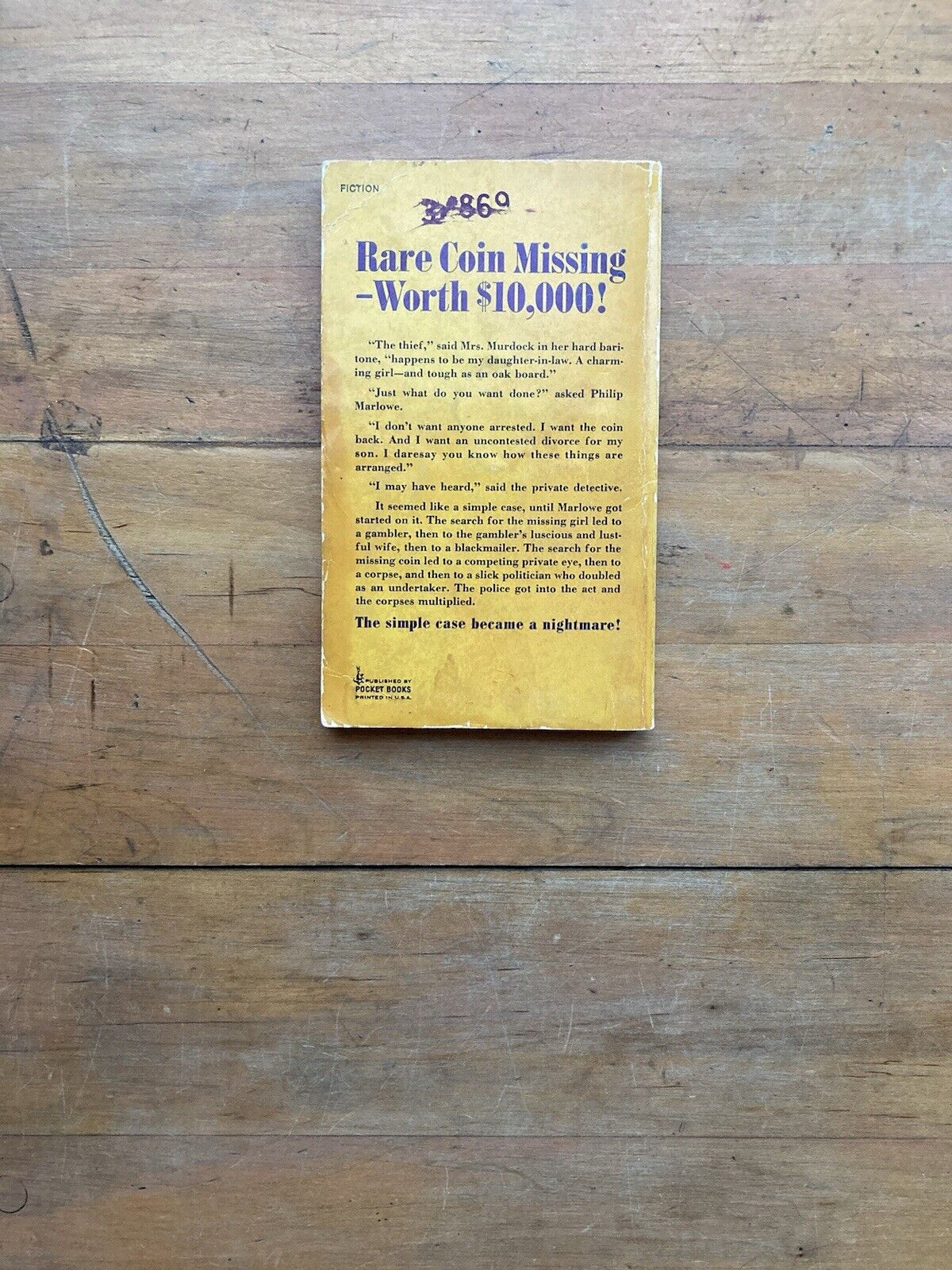 The High Window by Raymond Chandler. Pocket Books. 1969.