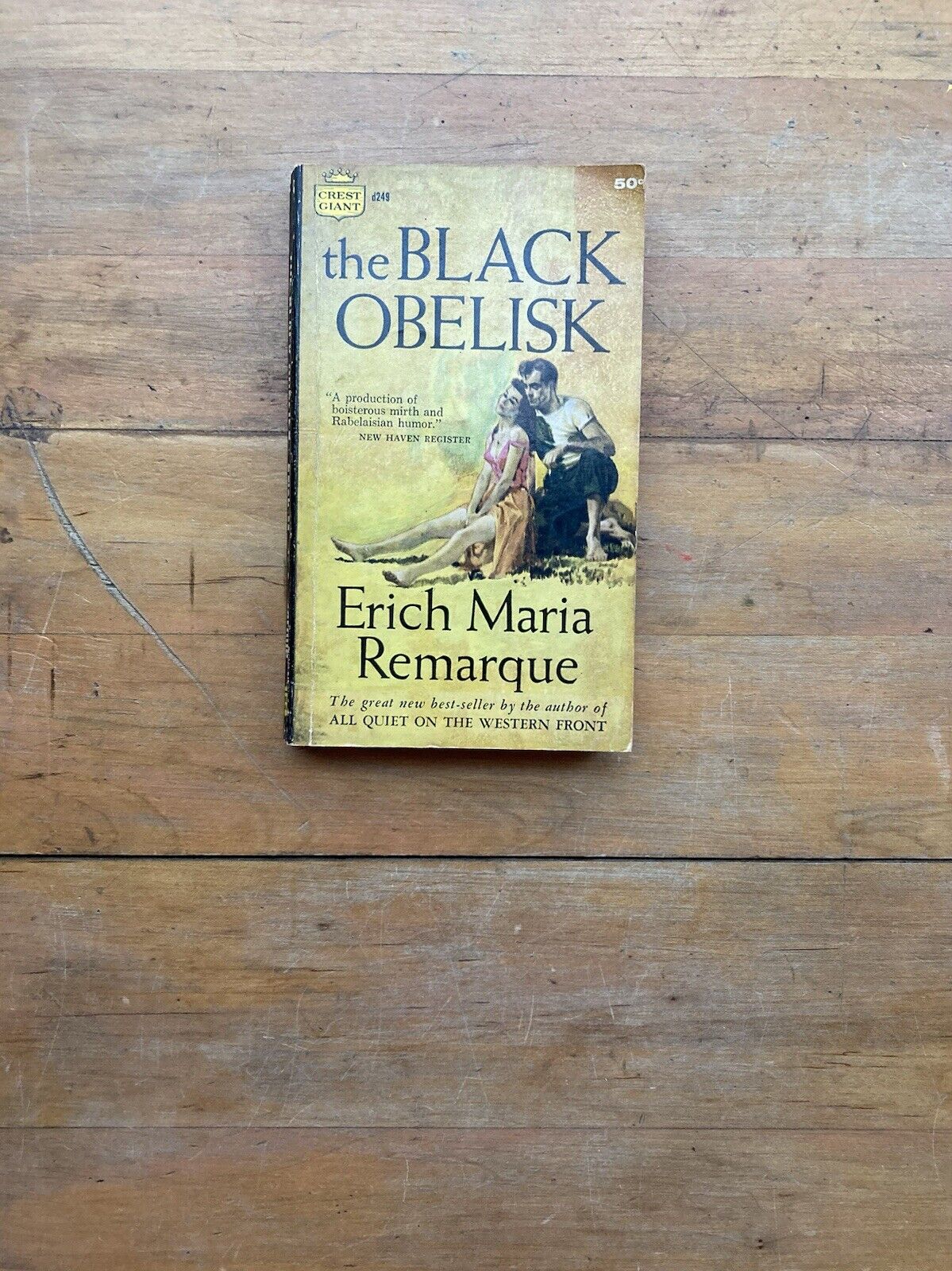 The Black Obelisk by Erich Maria Remarque. Crest Books. 1958.