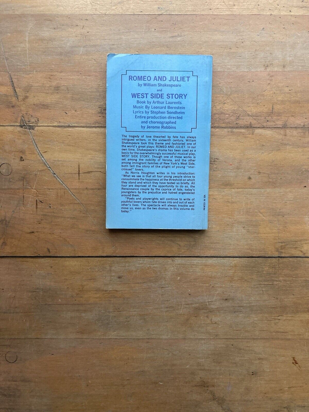 Romeo and Juliet/ West Side Story. Dell Publishing Company. 1972.