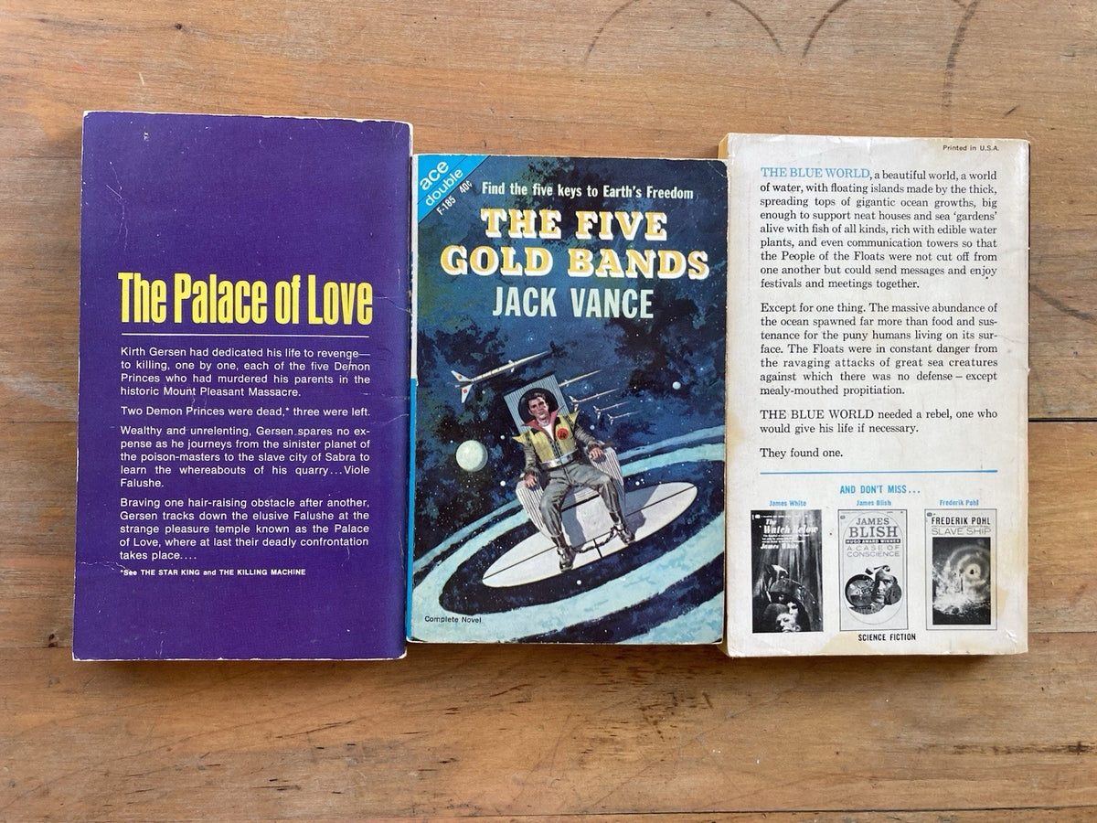 3 Jack Vance Scifi Books