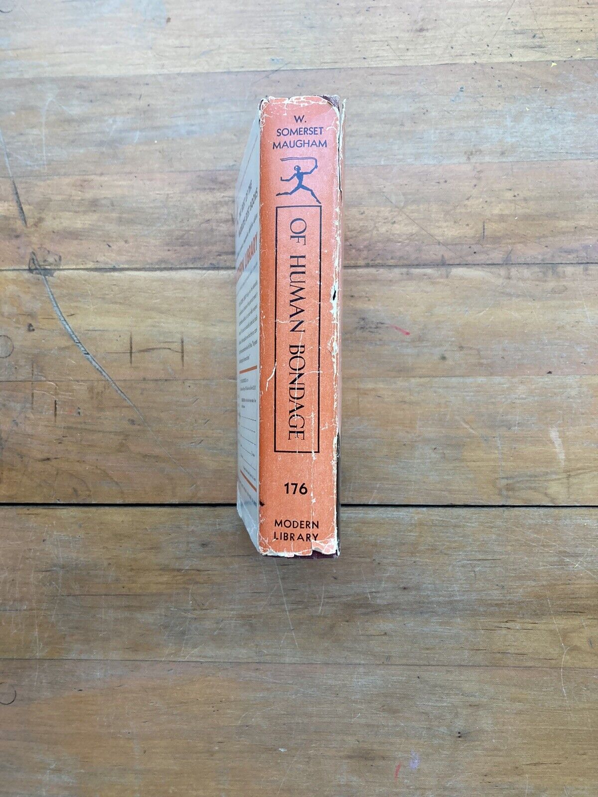 Of Human Bondage by W. Somerset Maugham. The Modern Library. 1942. HC/DJ.