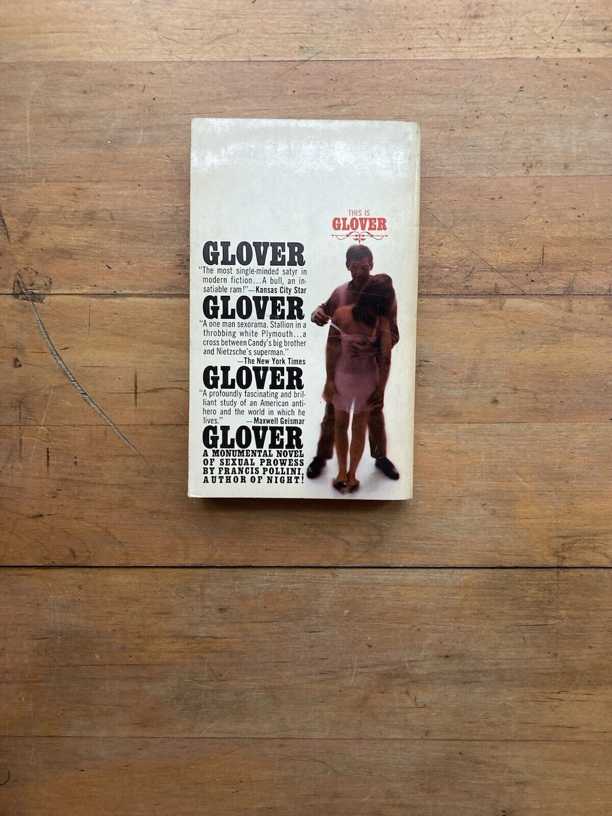 Glover by Francis Pollini. Bantam Books. 1966.