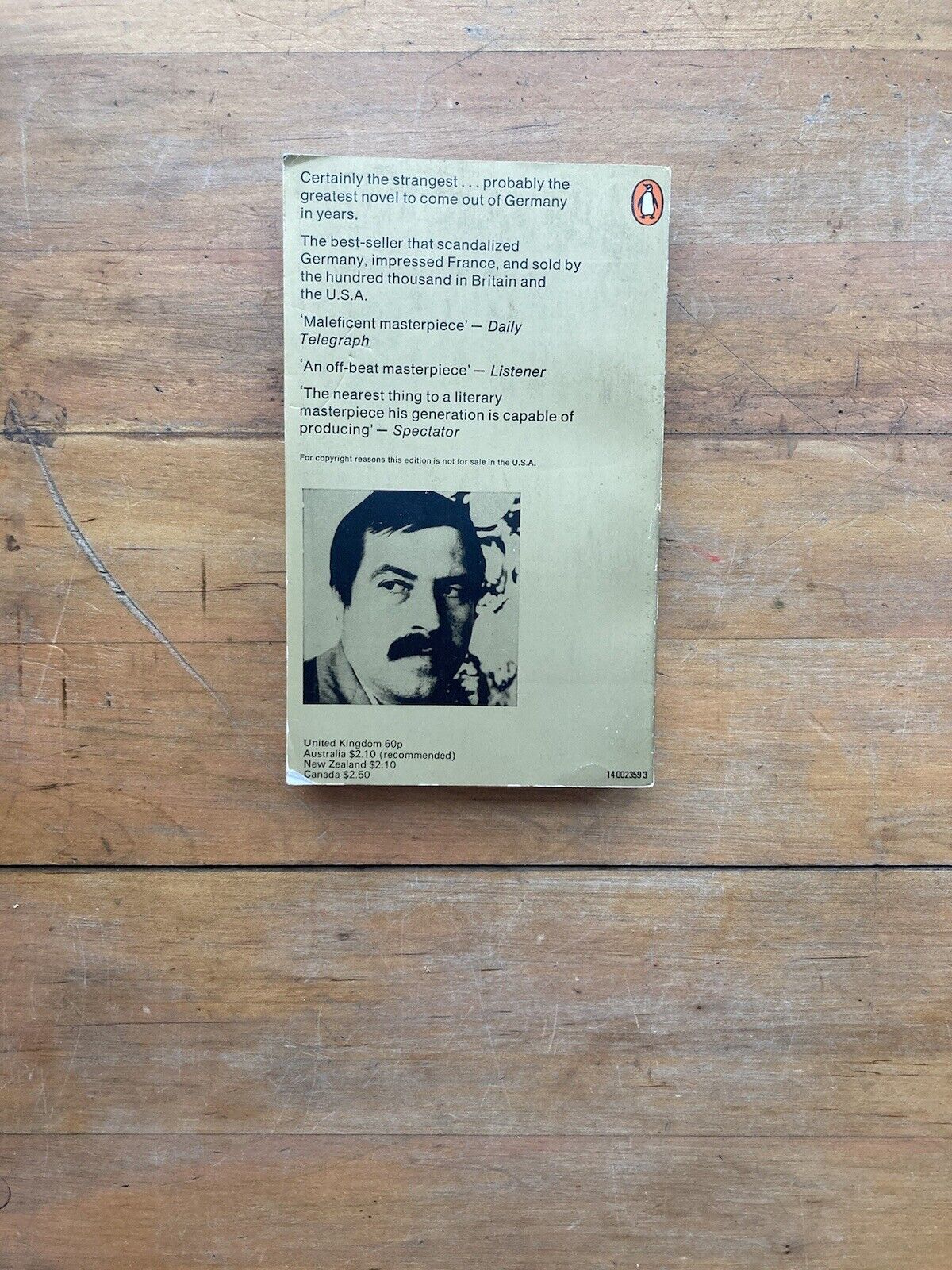 The Tin Drum by Günter Grass. Penguin Books. 1972.