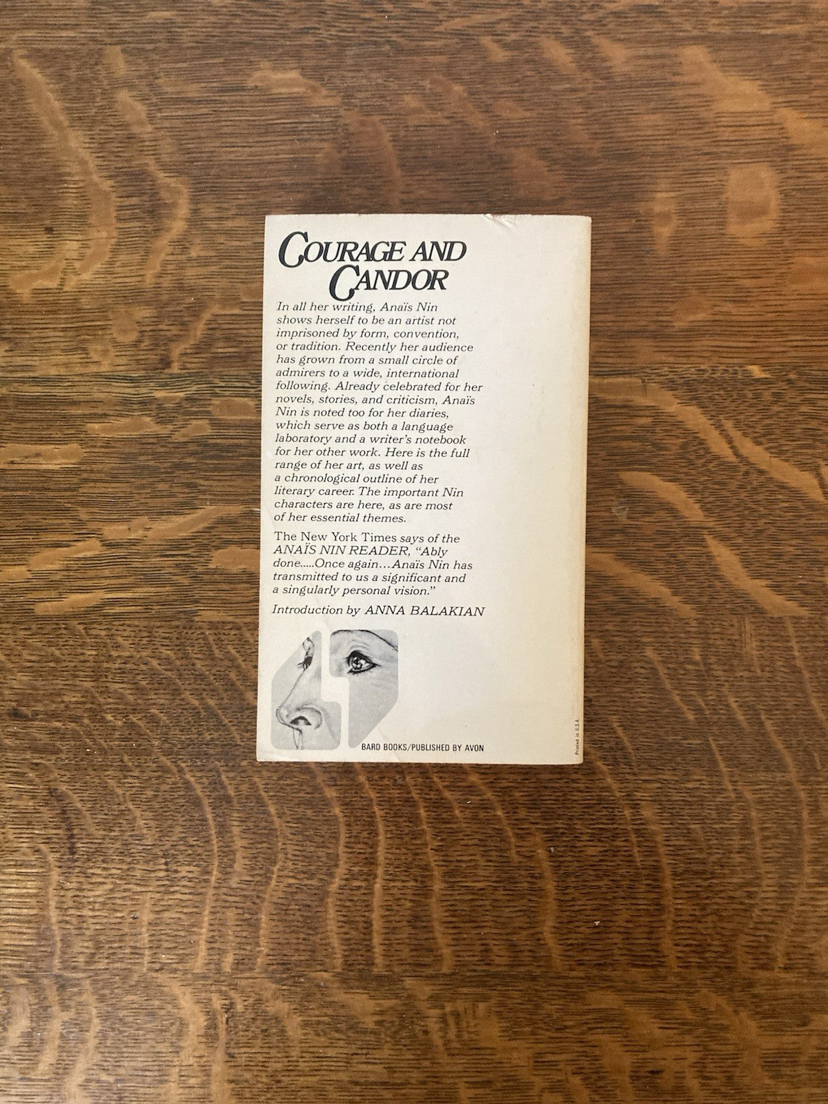 Anaïs Nin Reader. Avon Books. 1974.