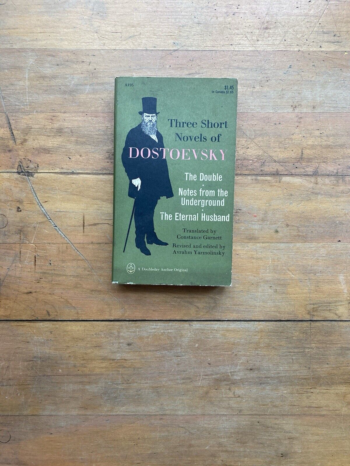 Three Short Novels of Dostoyevsky. Doubleday Anchor Books. 1960.