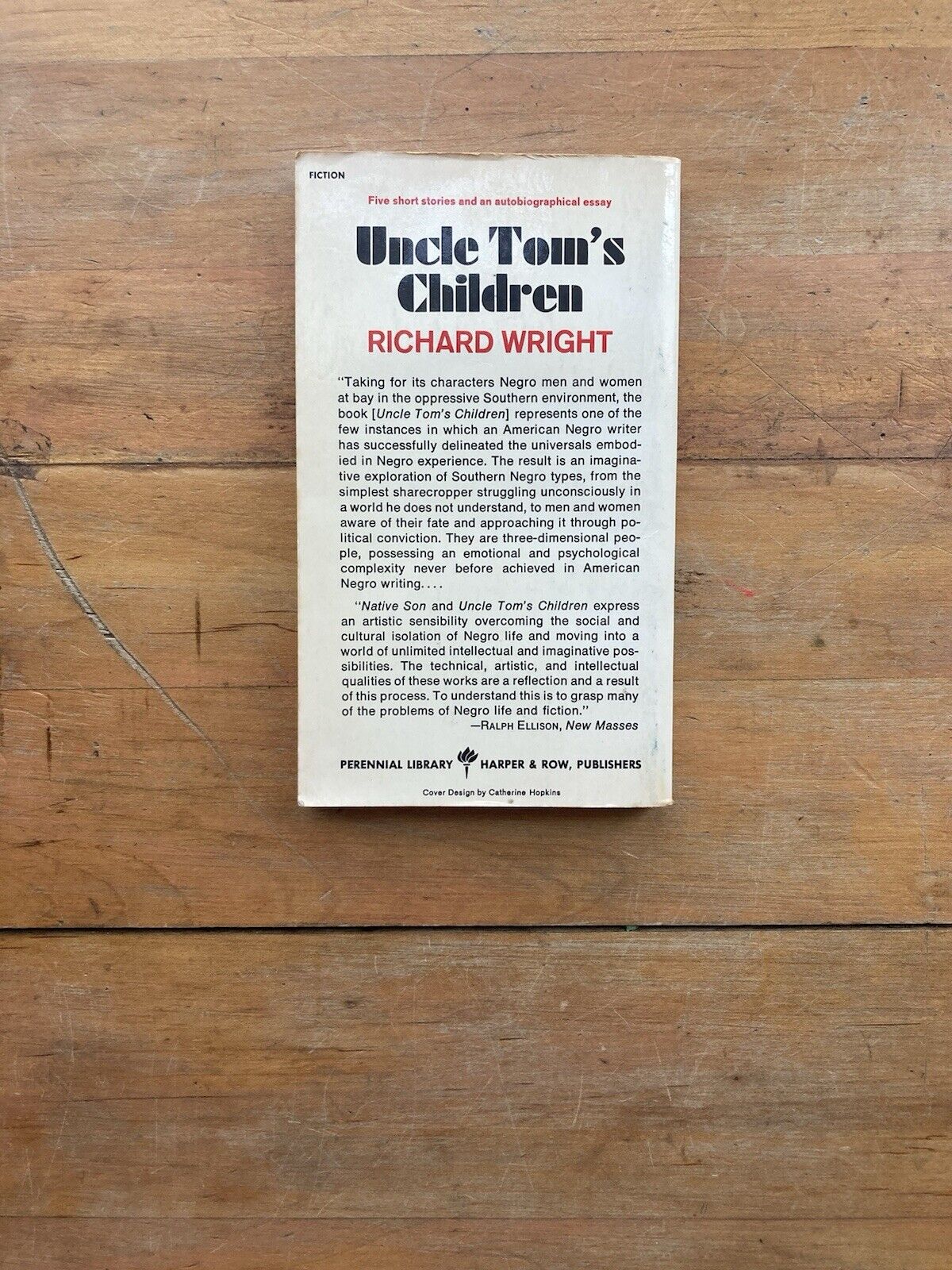 Uncle Tom’s Children by Richard Wright. Perennial Library Edition. 1965.