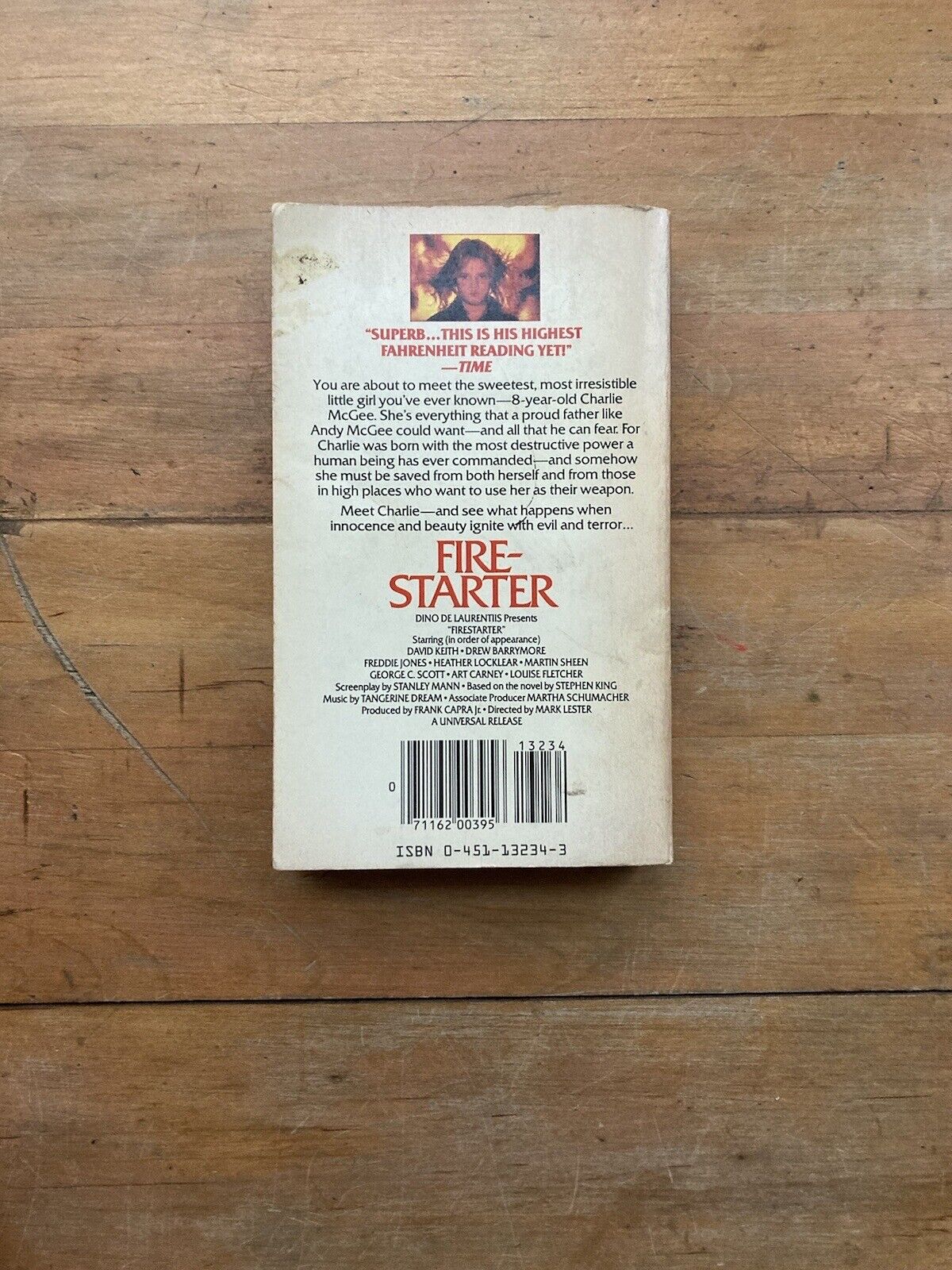 Firestarter by Stephen King. Signet Books. 10th Printing, 1981.